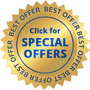 Click for Special Offers button with a gold seal shape.
